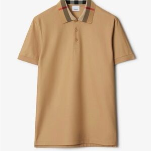Men’s Burberry Camel Polo Shirt Size XXL